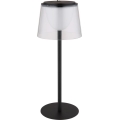 Globo - Udendørs LED bordlampe touch-funktion dæmpbar LED/1,8W/5V IP44 1800 mAh sort/transparent