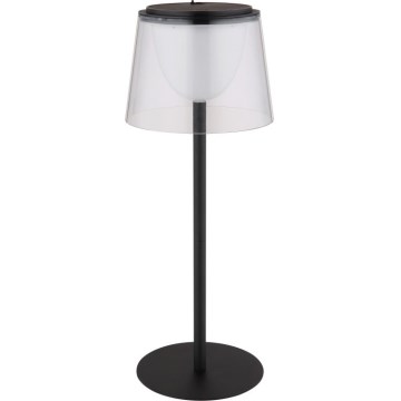 Globo - Udendørs LED bordlampe touch-funktion dæmpbar LED/1,8W/5V IP44 1800 mAh sort/transparent