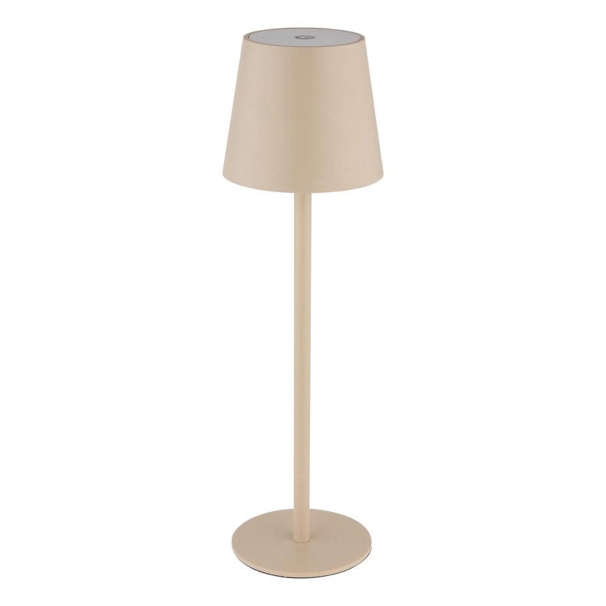 Globo - Udendørs LED lampe touch-funktion dæmpbar LED/3W/3,7V IP44 1800 mAh USB beige