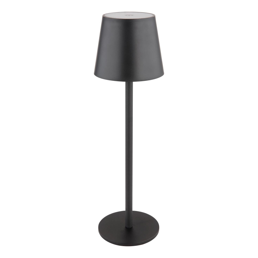 Globo - Udendørs LED lampe touch-funktion dæmpbar LED/3W/3,7V IP44 1800mAh + USB sort