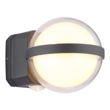 Globo - Udendørs LED væglampe LED/12W/230V IP54 sort