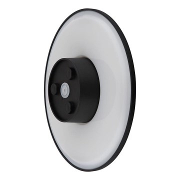 Globo - Udendørs LED væglampe LED/15W/230V 3000/4000/6000K diameter 25,2 cm IP44 sort