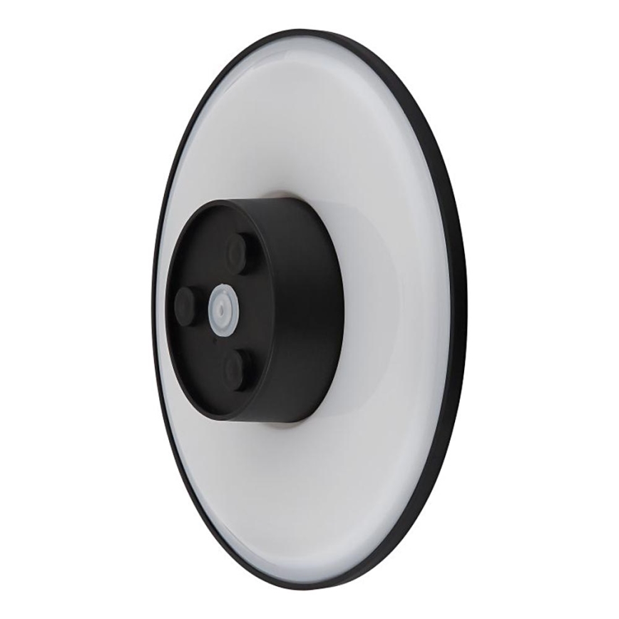 Globo - Udendørs LED væglampe LED/15W/230V 3000/4000/6000K diameter 25,2 cm IP44 sort