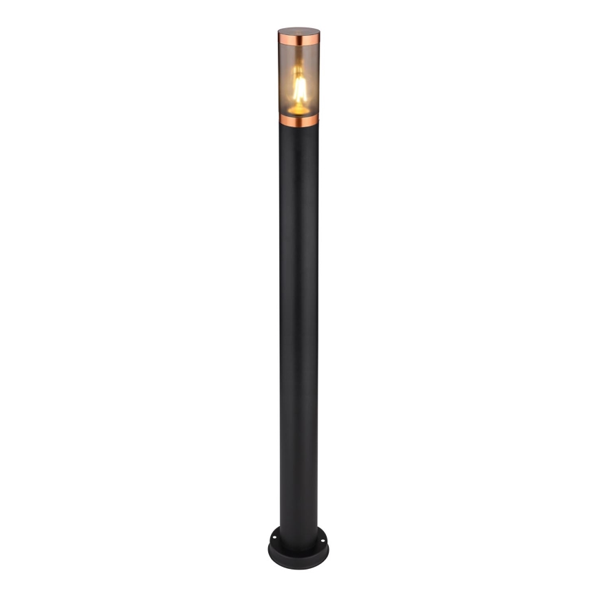Globo - Udendørslampe 1xE27/23W/230V IP44 110 cm sort/kobber
