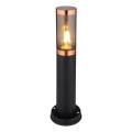 Globo - Udendørslampe 1xE27/23W/230V IP44 45 cm sort/kobber