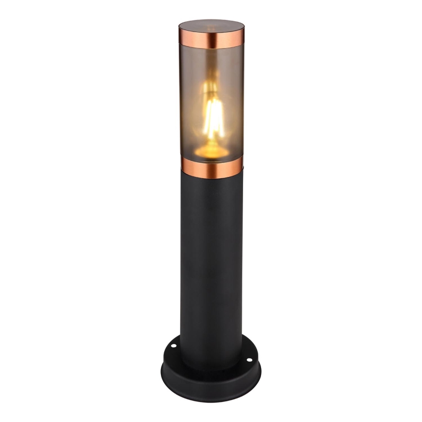 Globo - Udendørslampe 1xE27/23W/230V IP44 45 cm sort/kobber