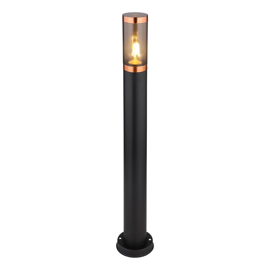 Globo - Udendørslampe 1xE27/23W/230V IP44 80 cm sort/kobber