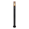 Globo - Udendørslampe med sensor 1xE27/15W/230V IP44 110 cm sort/kobber