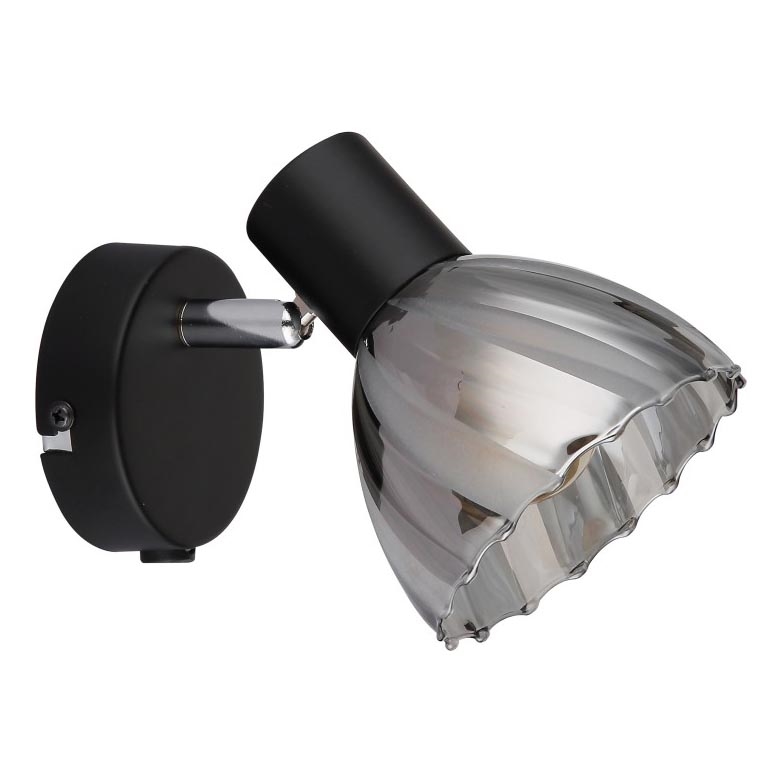 Globo - Vægspot 1xE14/40W/230V sort