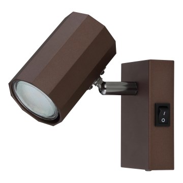 Globo - Vægspot 1xGU10/25W/230V brun
