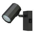 Globo - Vægspot 1xGU10/25W/230V sort