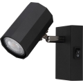 Globo - Vægspot 1xGU10/25W/230V sort