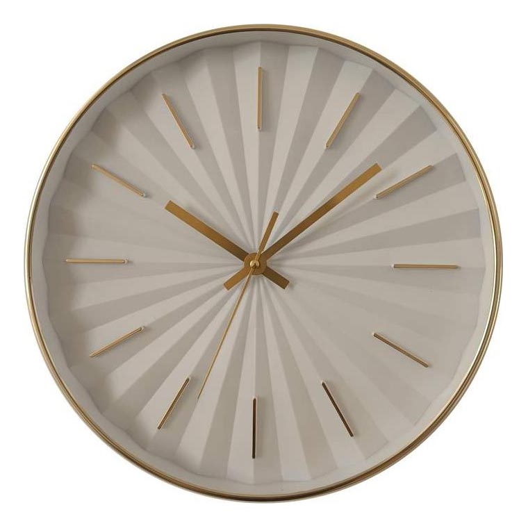 Globo - Vægur Ø 30,5 cm, 1x AA, hvid