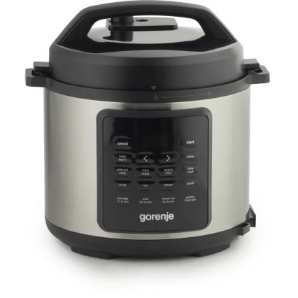 GORENJE GMC6SBK - Multifunktionel multicooker 6 l 8 i 1 1000 W/230 V rustfrit stål