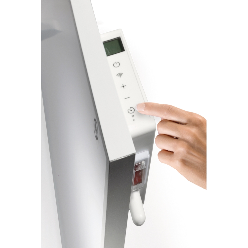 GORENJE IR540W - Smart elektrisk infrarødt varmepanel 540W med timer og Wi‑Fi, sort