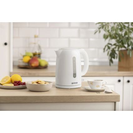GORENJE K17W - Hurtig elkedel 1,7 l 2200 W/230 V hvid