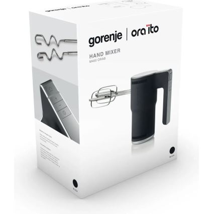 GORENJE M400ORAB - Håndmixer 400W/230V sort/rustfrit stål