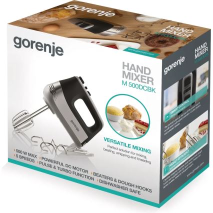 GORENJE M500DCBK - håndmixer 500W/230V sort/grå