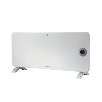 GORENJE OPTIHEAT 2000EWP - Smart elektrisk direktevarmer/konvektor 2000W IP44 Wi-Fi hvid
