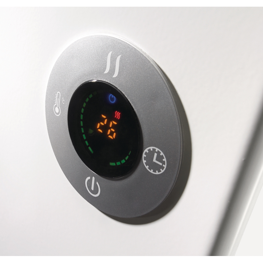 GORENJE OPTIHEAT 2000EWP - Smart elektrisk direktevarmer/konvektor 2000W IP44 Wi-Fi hvid