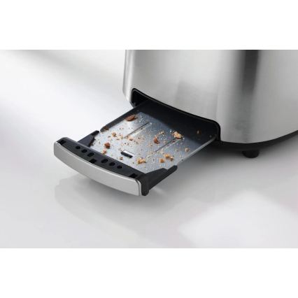 GORENJE T1000E - Brødrister til 2 skiver med varmerist 1000W/230V, rustfrit stål