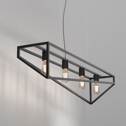 Loftlampe på kabel GOTE 4xE27/60W/230V