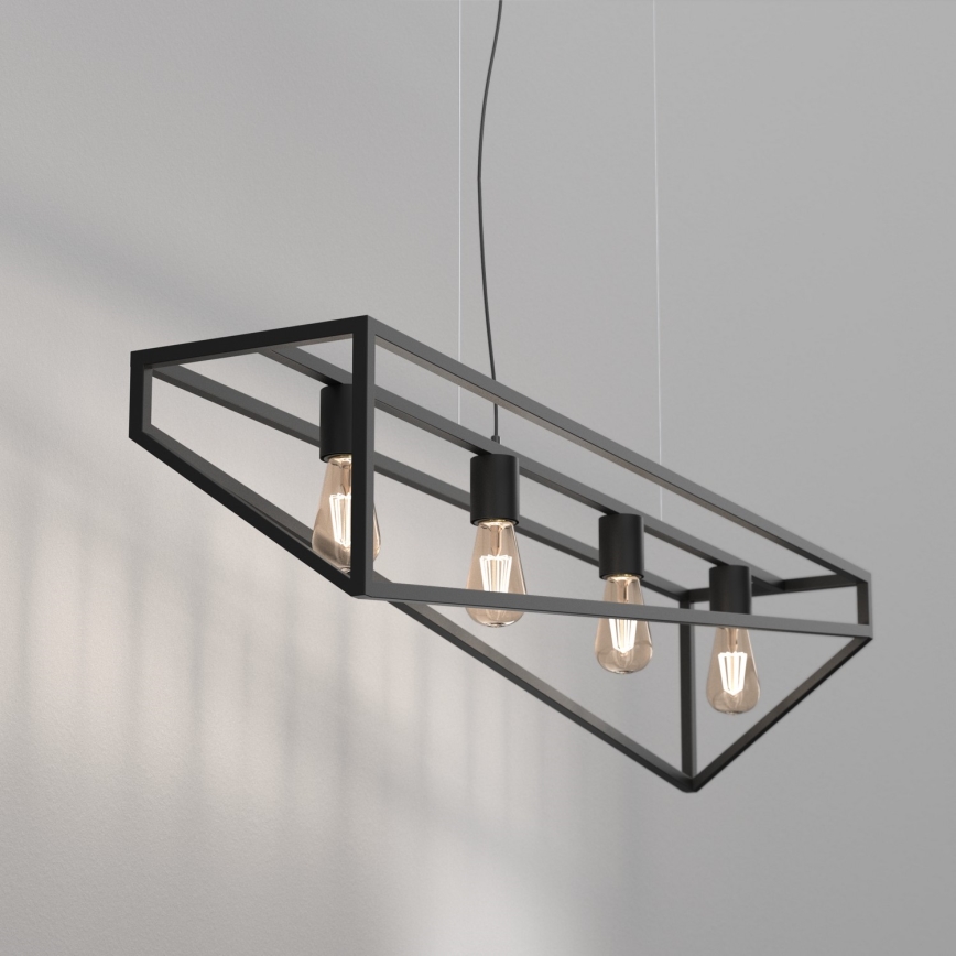 Loftlampe på kabel GOTE 4xE27/60W/230V