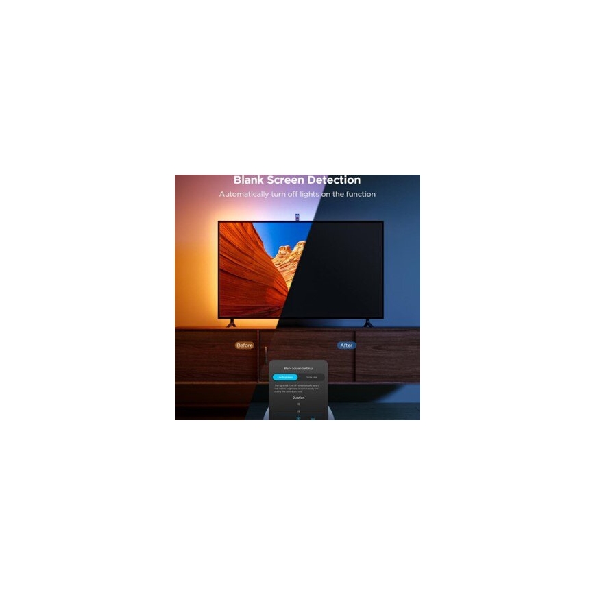 Govee - 2x Baggrundslys TV 55-65 SMART LED baggrundslys RGBICW Wi-Fi
