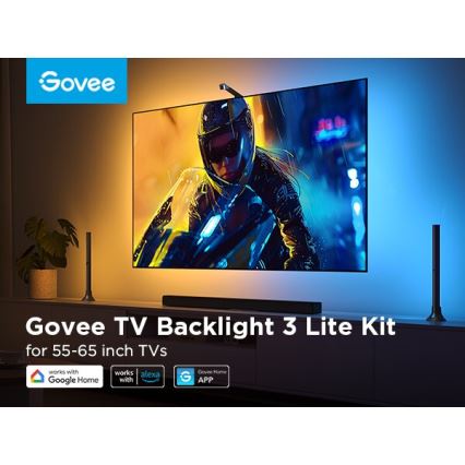 Govee - 2x Baggrundslys TV 55-65 SMART LED baggrundslys RGBICW Wi-Fi