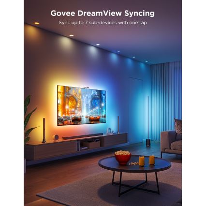 Govee - 2x Baggrundslys TV 55-65 SMART LED baggrundslys RGBICW Wi-Fi