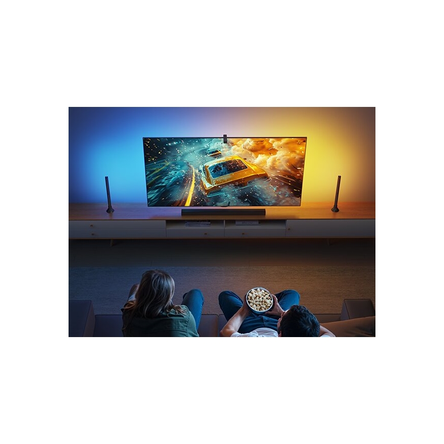 Govee - 2x Baggrundslys TV 55-65 SMART LED baggrundslys RGBICW Wi-Fi