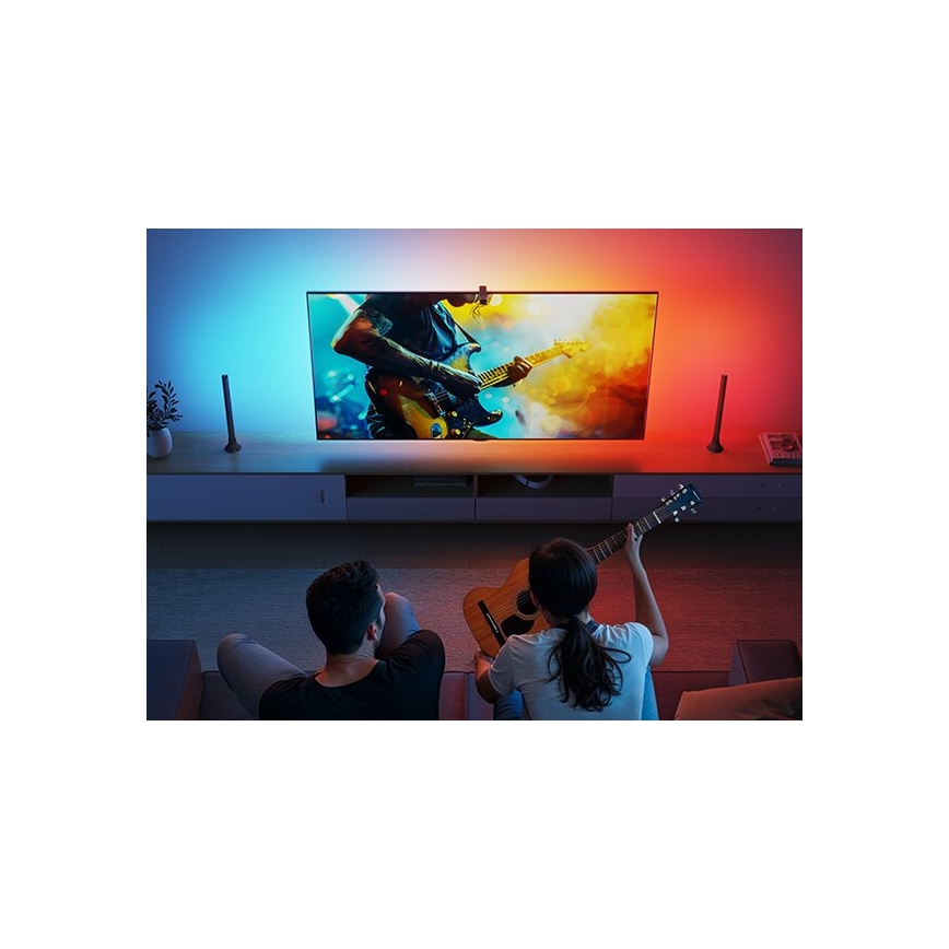 Govee - 2x Baggrundslys TV 55-65 SMART LED baggrundslys RGBICW Wi-Fi