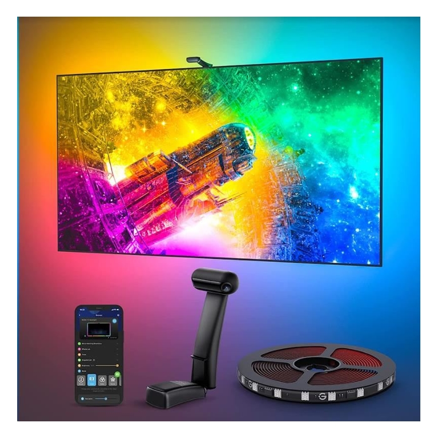 Govee - DreamView T2 DUAL TV 55-65" SMART LED baglygte RGBIC Wi-Fi + fjernbetjening