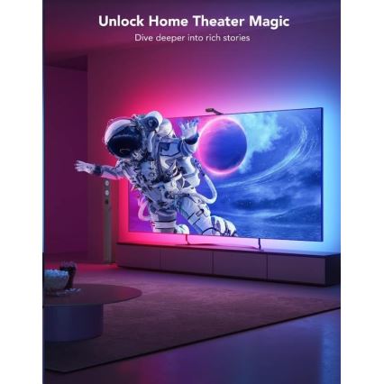 Govee - DreamView T2 DUAL TV 55-65" SMART LED baglygte RGBIC Wi-Fi + fjernbetjening