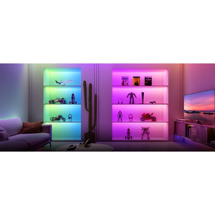 Govee - LED forlængerstrip dæmpbar RGBWWIC 2 Pro 1 m Wi-Fi Matter