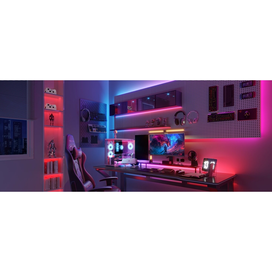 Govee - LED forlængerstrip dæmpbar RGBWWIC 2 Pro 1 m Wi-Fi Matter