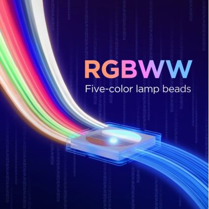 Govee - LED forlængerstrip dæmpbar RGBWWIC 2 Pro 1 m Wi-Fi Matter