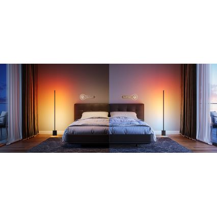 Govee - LED gulvlampe dæmpbar med højttaler Pro RGBICWW 2200-6500K Wi-Fi + fjernbetjening