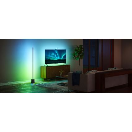 Govee - LED gulvlampe dæmpbar med højttaler Pro RGBICWW 2200-6500K Wi-Fi + fjernbetjening