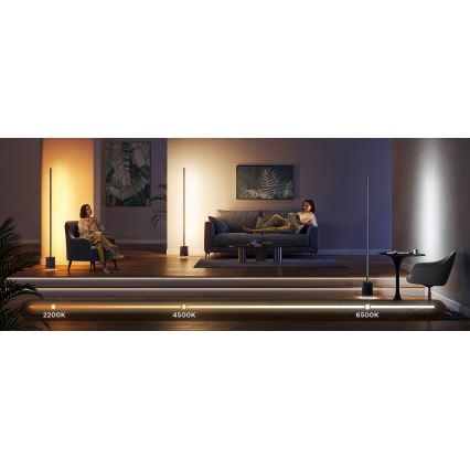 Govee - LED gulvlampe dæmpbar med højttaler Pro RGBICWW 2200-6500K Wi-Fi + fjernbetjening