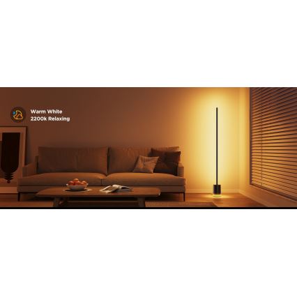 Govee - LED gulvlampe dæmpbar Smart MATTER LED RGBICWW 2200-6500K Wi-Fi + fjernbetjening
