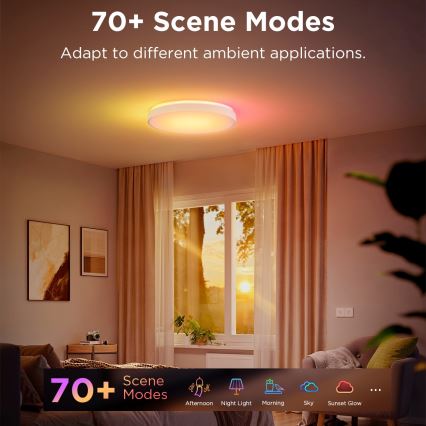 Govee - LED loftlampe RGBIC dæmpbar LED/49W/230V 2700-6500K Wi-Fi diameter 38 cm