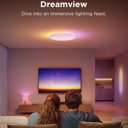 Govee - LED loftlampe RGBIC dæmpbar LED/49W/230V 2700-6500K Wi-Fi diameter 38 cm