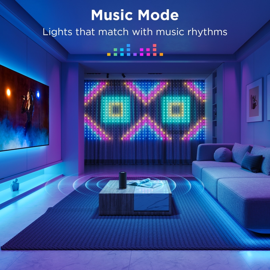 Govee - Udendørs LED lyskæde m. RGB-farver LED/15W/230V IP65 Wi-Fi