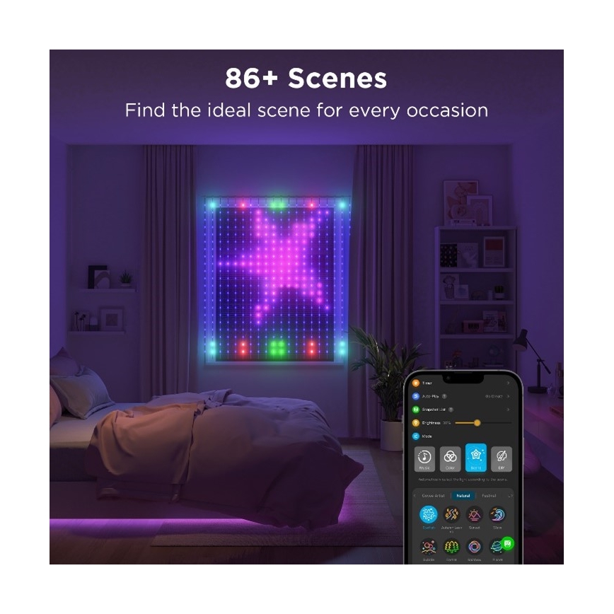 Govee - Udendørs LED lyskæde m. RGB-farver LED/15W/230V IP65 Wi-Fi