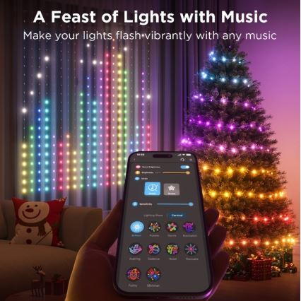 Govee - Udendørs LED lyskæde m. RGB-farver LED/15W/230V IP65 Wi-Fi