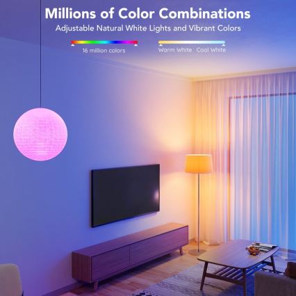 Govee - LED lyspære m. RGBWW-farver dæmpbar Smart E27/9W/230V 2700-6500K Wi-Fi