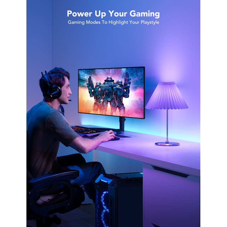 Govee - LED lyspære m. RGBWW-farver dæmpbar Smart E27/9W/230V 2700-6500K Wi-Fi