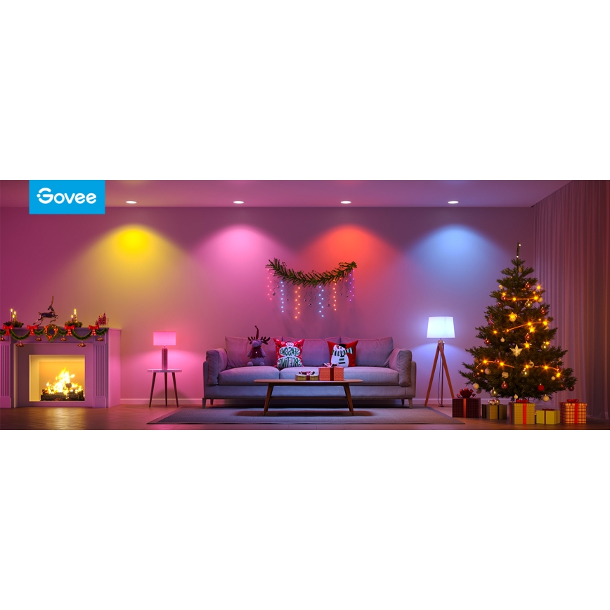 Govee - LED lyspære m. RGBWW-farver dæmpbar Smart E27/9W/230V 2700-6500K Wi-Fi