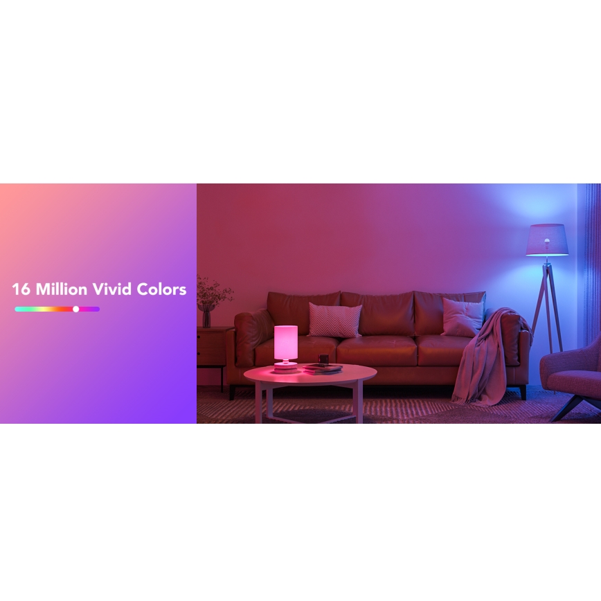 Govee - LED lyspære m. RGBWW-farver dæmpbar Smart E27/9W/230V 2700-6500K Wi-Fi